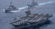 Japanese fighter jets conduct joint drill with U.S. carrier off Okinawa