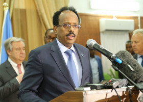Somali President Mohamed Abdillahi Formajo criticizing the revised U.S. travel ban