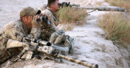 Image caption A Canadian sniper team working in Afghanistan