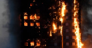 At least six dead and at least 74 people taken to hospital after fire engulfs the 24-floor building.