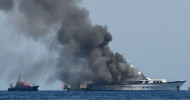 IN PICTURES: 40-metre-long yacht catches fire off the coast of Nice