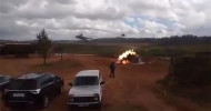 Russian Ka-52 gunship accidentally hits target on ground (video)