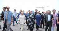 Turkey’s first lady Emine Erdoğan and a delegation including Turkish politicians and heads of Turkish aid agencies arrived in Bangladesh