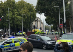 People injured in crash near London museum