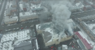 Harrowing drone footage captures deadly inferno at Russian mall (VIDEO)
