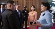 First ladies of two Koreas meet for first time
