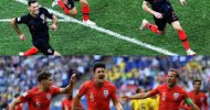Different strokes to paint England-Croatia clash Both sides deploy contrasting methods to get the better of their opposition