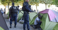 French police clear 450 migrants from camp in Nantes