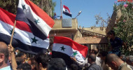 Syrian Army enters Tafas city in Daraa countryside and hoists national flag over it