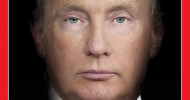 Time magazine cover illustration morphs faces of Trump, Putin