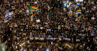Tens of thousands protest Israel’s ‘racist’ Jewish nation law in Tel Aviv