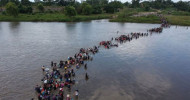 With arrival of 4th caravan, there are now 12,000 migrants in Mexico Another 4,000 waded across the Suchiate river from Guatemala yesterday