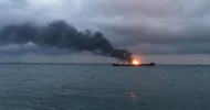 20 presumed dead after cargo ships catch fire in Kerch Strait off Crimea