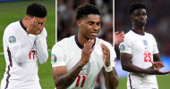 England players bombarded with racist abuse after missing penalties in Euro final