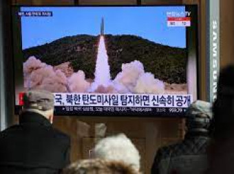 N.Korea launches two apparent ballistic missiles eastward from Pyongyang .A spate of missile tests serves ‘domestic political and foreign policy purposes,’ analysts say